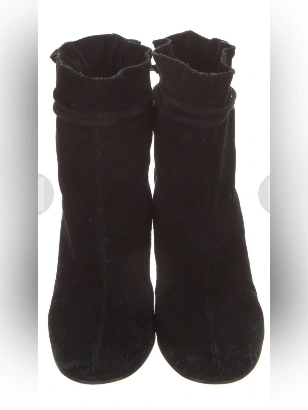 kate spade Black Suede Ankle Booties